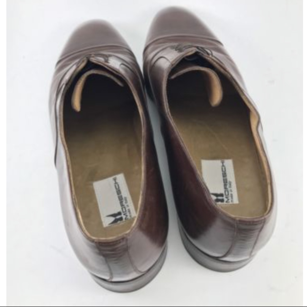 MORESCHI Mens Dress Shoes Elegant Brown Casual 9.5 - Picture 4 of 6